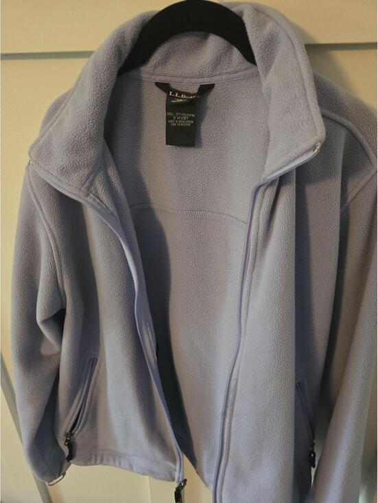 L.L. Bean Jackets & Blazers - L.L. Bean Women's Full-Zip Fleece Jacket in Periwinkle Blue Medium
